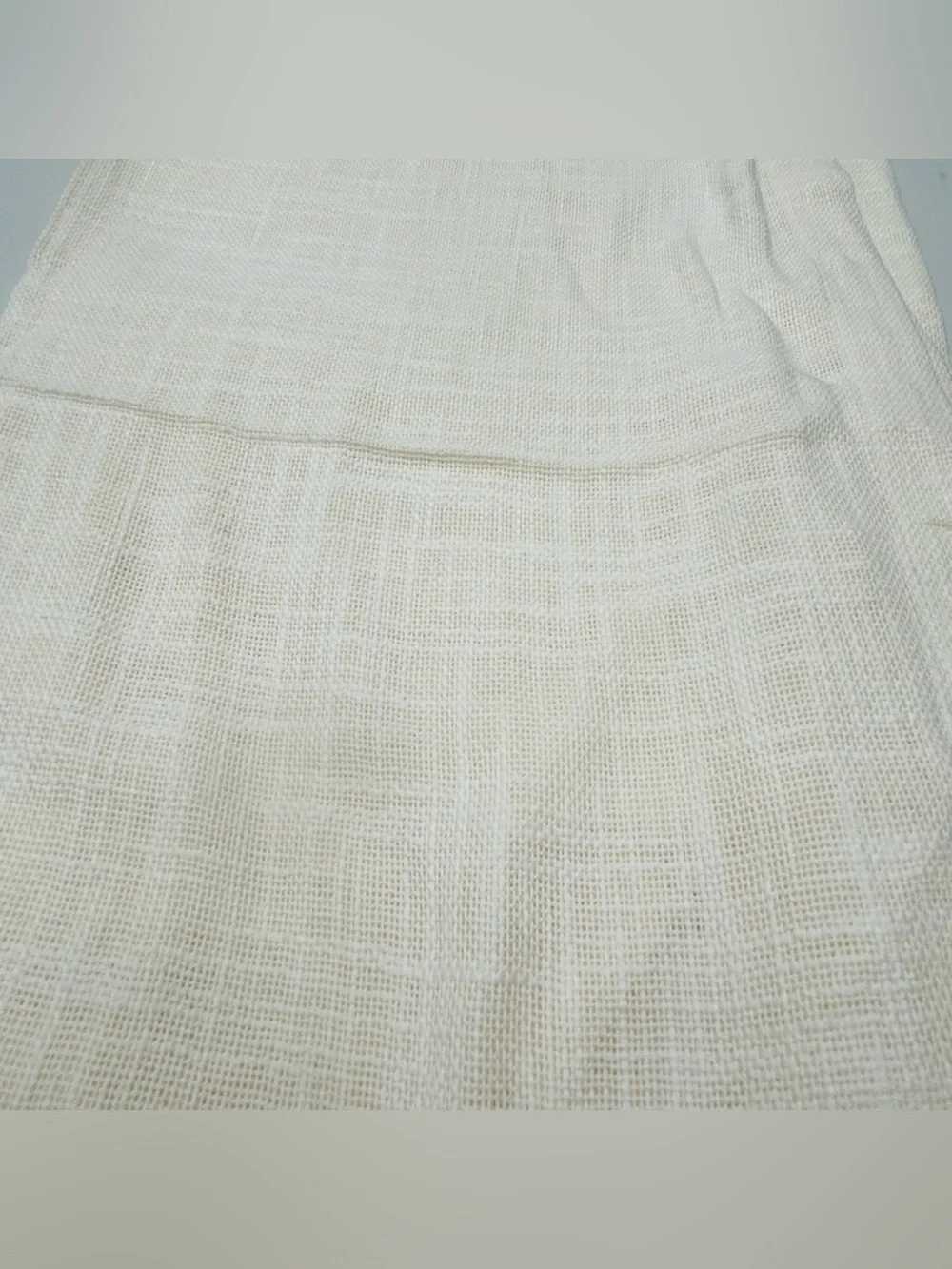QUINCE Set Of 2 48x96 Cotton Sheer Curtains Ivory 8946